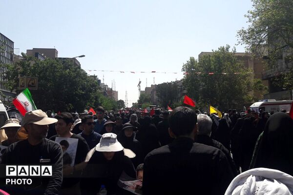 دومین روز مراسم بدرقه و وداع با رهبر شهید مقاومت