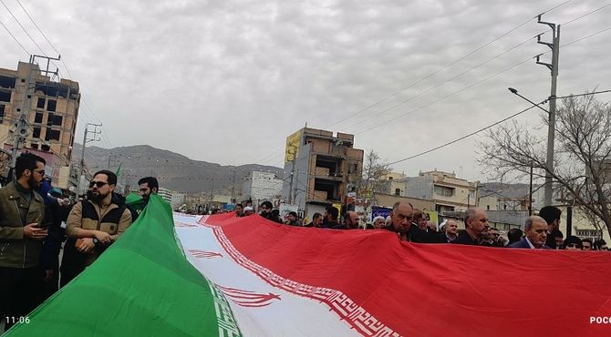 راهپیمایی یوم الله ۲۲ بهمن در شهر ایلام