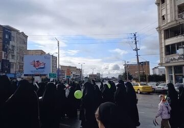 حضور پر شور مردم بهنمیر در راهپیمایی ۲۲ بهمن