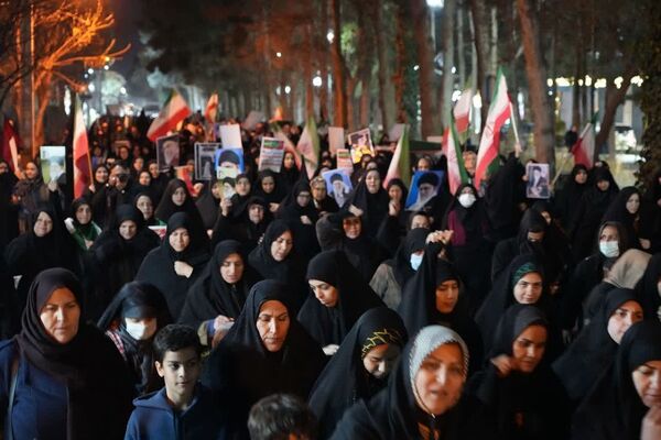 تجمع سوگواران رهبر شهید انقلاب و محکومیت حملات آمریکایی صهیونی در کهریزک