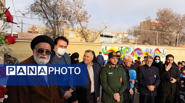 مراسم زنگ مقاومت در دبستان امیرمعزی 