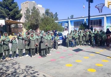 حضور جانشین راهور نیشابور در دبستان میلاد