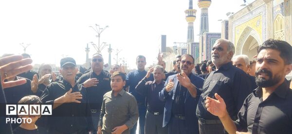 مراسم سینه زنی و عزاداری امام رضا علیه السلام توسط هیئات کاشمر 