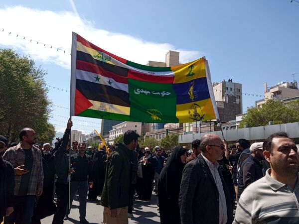حضور پرشور مشهدی‌ها در راهپیمایی روز قدس؛ فریاد حمایت از فلسطین