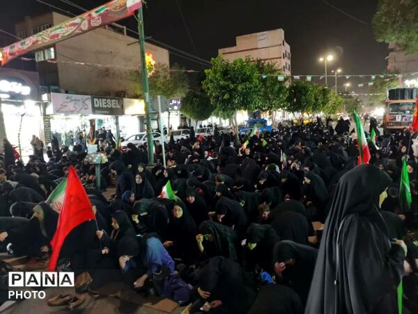 صد و چهاردهم تجمع اقتدار در فردیس با حال‌ و هوای محرم