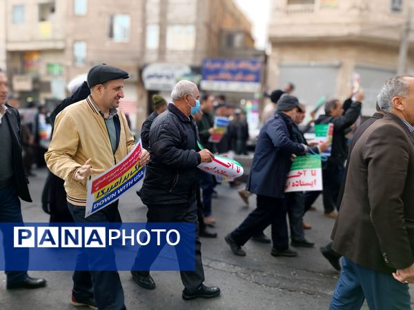 راهپیمایی مردمی به شکرانه پیروزی مردم قهرمان غزه و جبهه مقاومت