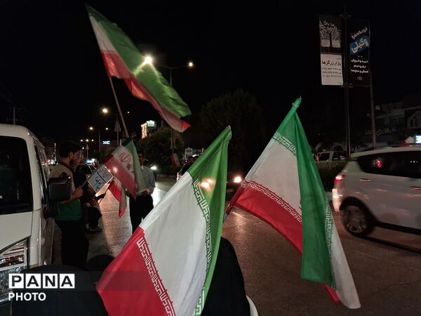  شکوه و اقتدار رژه خودرویی در حسینیه فضل 