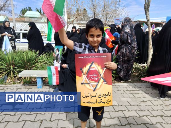 راهپیمایی باشکوه روز قدس در شهرستان گلبهار