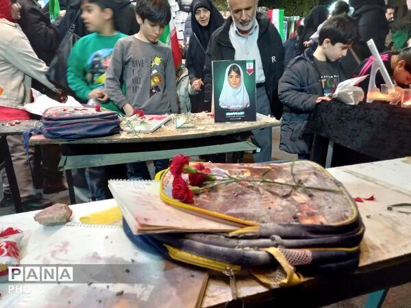 تشییع پیکر پاک جانباز سرافراز دفاع مقدس شهید حسن برزو در چهل و یکمین خروش شبانه مردم رجایی شهر کرج