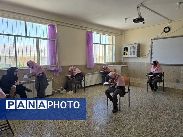 ششمی‌های دبستان کوثر حیدری در تکاپو امتحانات