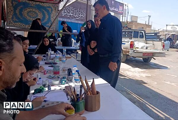 خدمت رسانی به زاِئران تشییع رهبر شهید در موکب دارالمصلین شهرستان شیروان