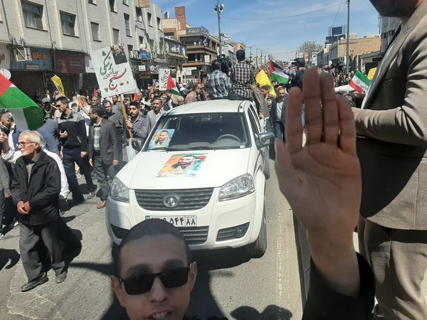 راهپیمایی روز قدس در شهر قزوین 