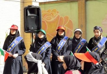 انتخابات شهردار مدرسه در دبیرستان دخترانه حضرت صدیقه طاهره(س) ناحیه یک شهرری 