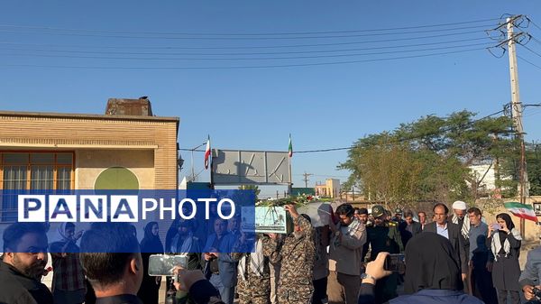 مراسم استقبال و تشییع پیکر پاک شهید گمنام در شهرستان دهلران 