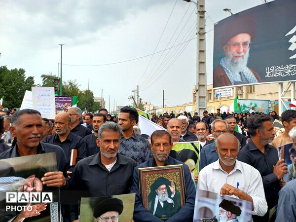 میناب در روز قدس؛ فریاد همبستگی و استکبار ستیزی در شهر مقاومت و ایثار