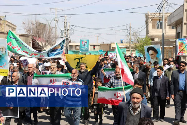 جلوه های از راهپیمایی روز قدس در کهک، جعفریه و روستای صرم قم