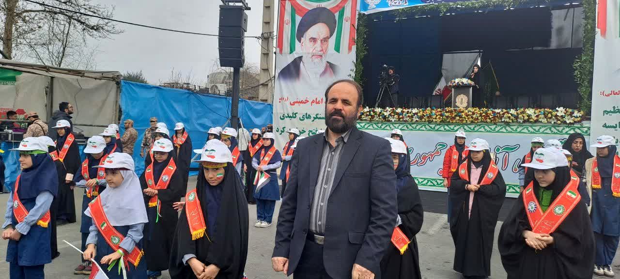 پیام تشکر معاون پرورشی و فرهنگی استان از حضور فرهنگیان و دانش‌آموزان در راهپیمایی 22 بهمن 