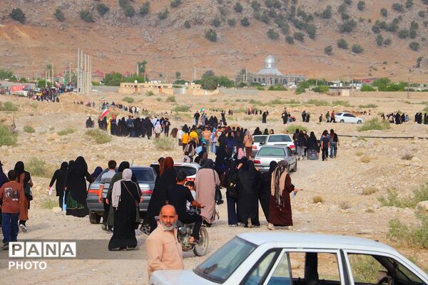 طنین نام حسین در سپیده‌دم باشت؛ از میدان خروجی تا آستانه‌ سیدمحمد