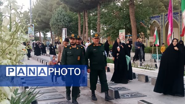 مراسم غبارروبی لاله زار شهرستان نیشابور به مناسبت گرامیداشت هفته معلم 