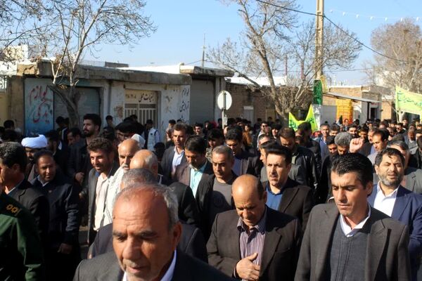 راهپیمایی یوم‌الله ۲۲ بهمن در منطقه کوهنانی
