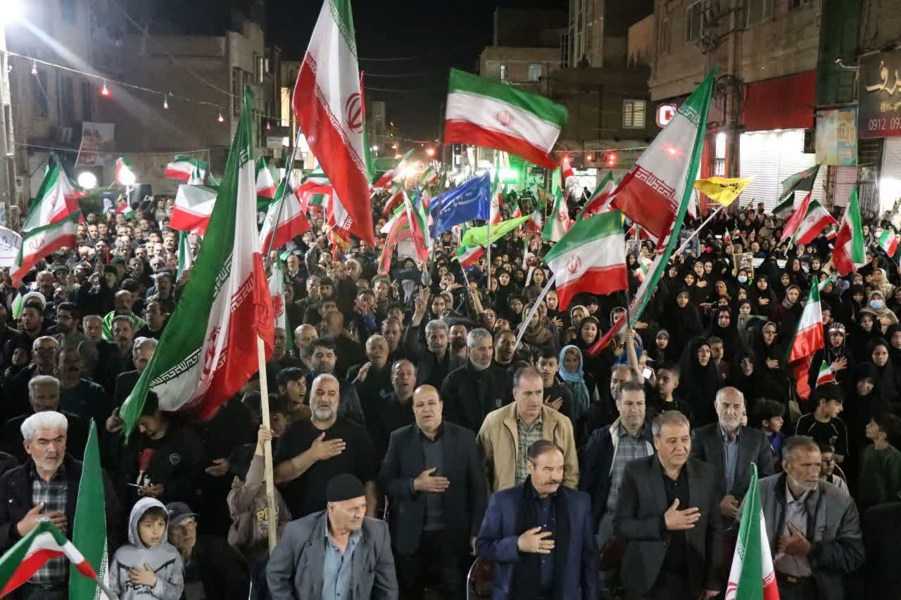 مراسم یادبود چهل و یکمین روز از شهادت رهبر سرافراز ایرانِ اسلامی در خرمدشت