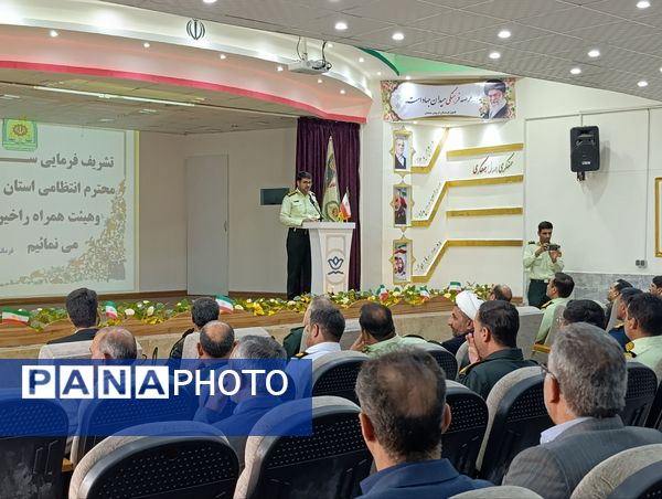  آیین و تکریم فرمانده نیروی انتظامی شهرستان خلیل آباد 