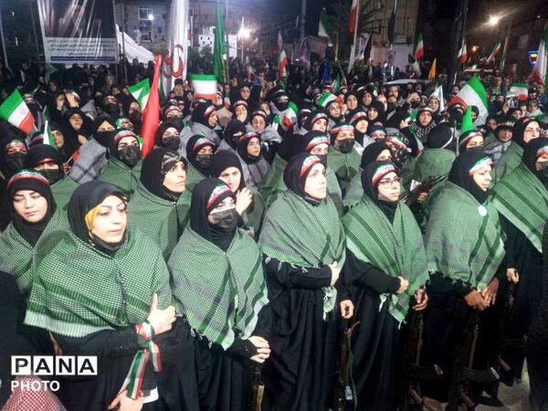 اجتماع مردمی حامیان آرمان‌های انقلاب اسلامی ایران در گلوگاه 