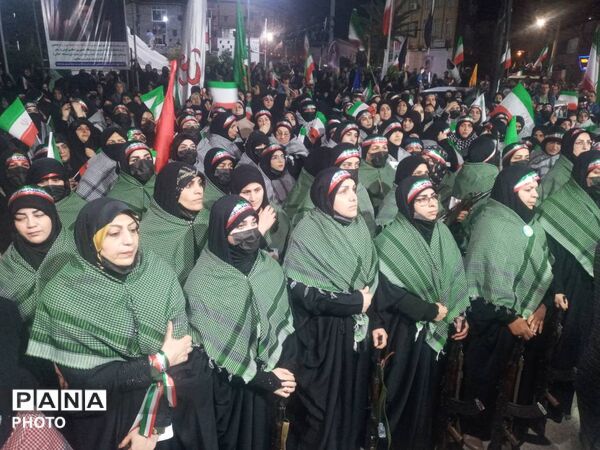 اجتماع مردمی حامیان آرمان‌های انقلاب اسلامی ایران در گلوگاه 