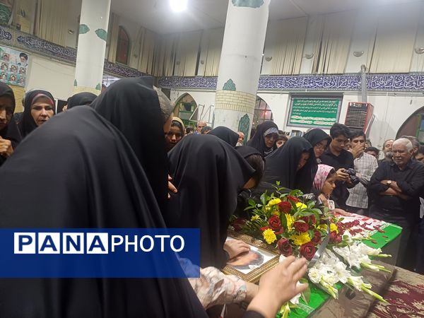 مراسم وداع با پیکر شهید مدافع وطن در شهرستان کوهپایه 