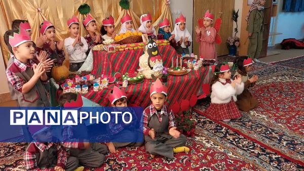 جشن یلدایی مهد شکوفه‌های نور دارالقرآن حضرت زهرا (س) در شیروان