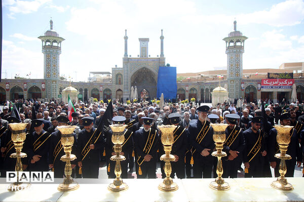 مراسم سالروز شهادت امام جواد(ع) در حرم بانوی کرامت
