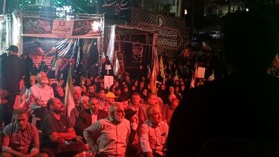 اجتماع بزرگ هیئات مذهبی و آیین سنتی سیاه‌پوشان حسینی