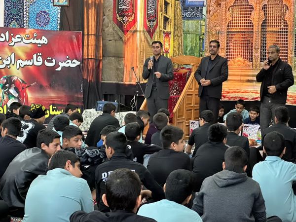برپایی هیئت عزاداری دانش‌آموزی «قاسم ابن الحسن(ع)» در دبیرستان رئیس‌زاده خلیل‌آباد