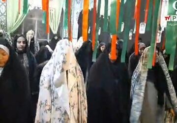 لحظات پایانی اعتکاف در مسجد جامع ناغان