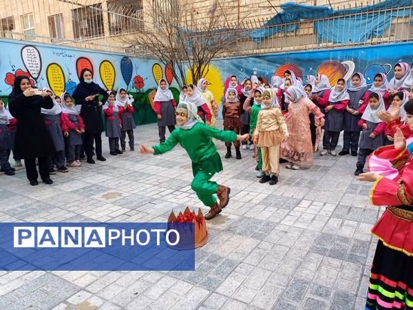 برگزاری جشن چهارشنبه سوری ایمن  در دبستان سارا شهرستان ملارد 