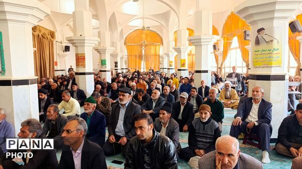 نخستین نماز جمعه ماه مبارک رمضان در شهرستان خلیل‌آباد 