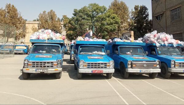 اعزام کاروان تجهیزات ورزشی-بهداشتی مهر با نشاط خراسان رضوی