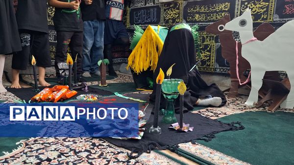 نوآموزان قرآنی دارالقرآن امام علی(ع) در سوگ شهادت حضرت رقیه 