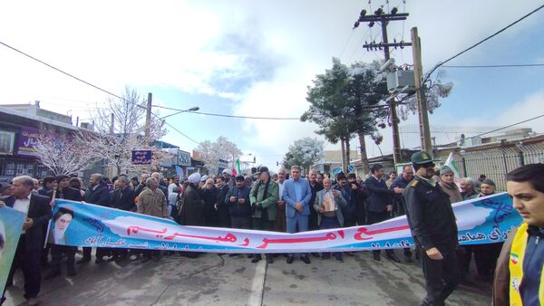 راهپیمایی یوم الله ۲۲ بهمن ماه در شهرستان خلیل‌آباد