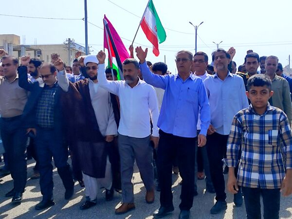 راهپیمایی خشم و نفرت بر علیه رژیم غاصب صهیونیستی در سندرک 