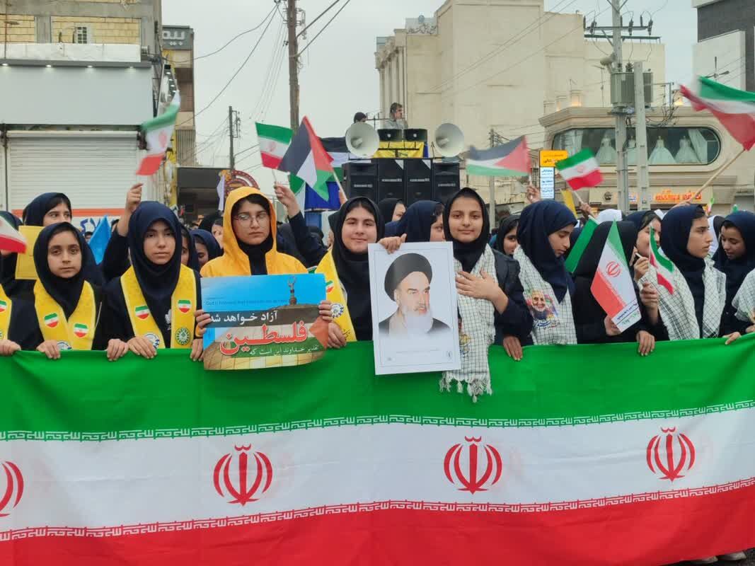 طنین شعار استقلال، آزادی، جمهوری اسلامی در شهرهای مختلف خوزستان