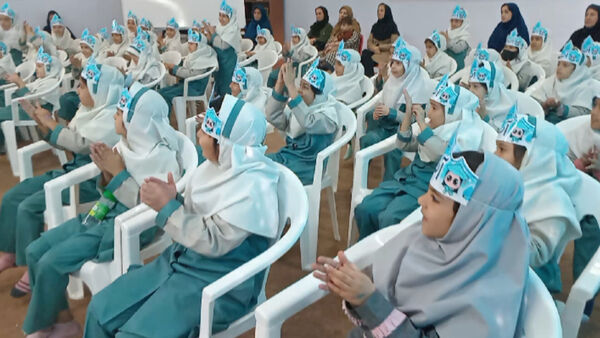 فراگیری نخستین واژه آب، جشن آب کلاس اولی‌های دبستان لطیفه