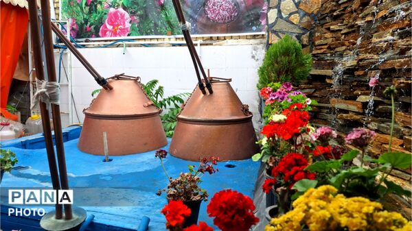آخرین روزهای فصل گلاب‌گیری در کاشان؛ از دیگ‌های مسی تا شیشه‌های گلاب