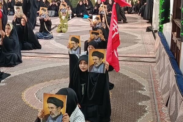 تجدید میثاق دانش‌آموزان شهر جعفریه با آرمان‌های رهبر شهید