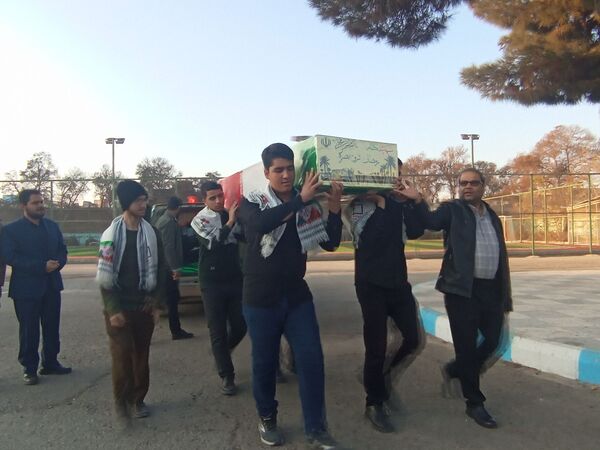 استقبال از شهید گمنام  در دبیرستان شاهد امام ابوذرغفاری 