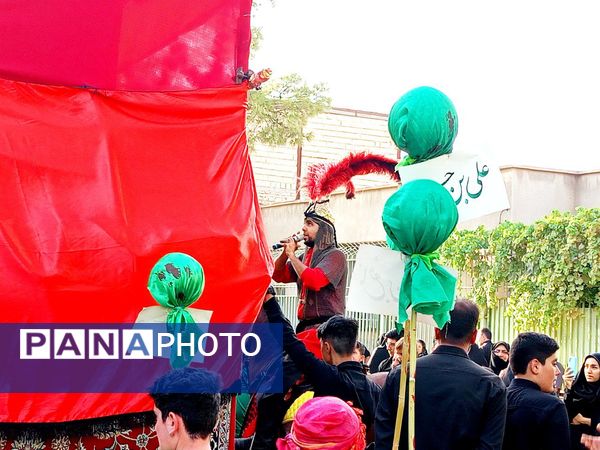 حرکت نمادین کاروان بندی اسد روستای فدافن و آیین نخل گردانی در کاشمر 