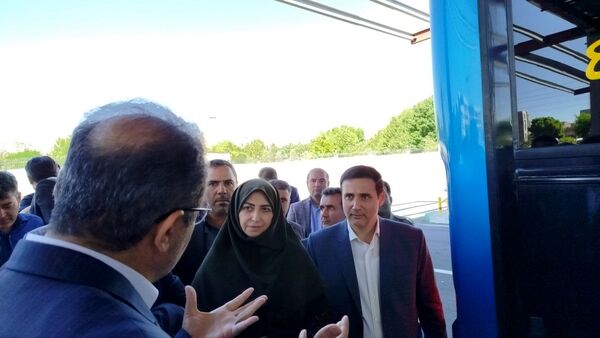 آیین افتتاح نیروگاه یک مگاواتی برق خورشیدی در البرز