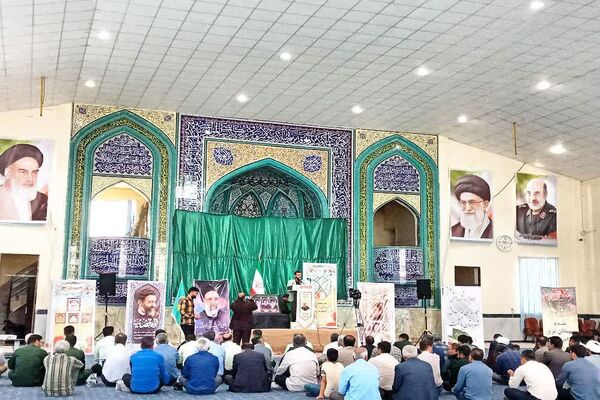 برگزاری مراسم بزرگداشت شهدای ۷ تیر و چله شهدای خدمت در شهرستان باشت