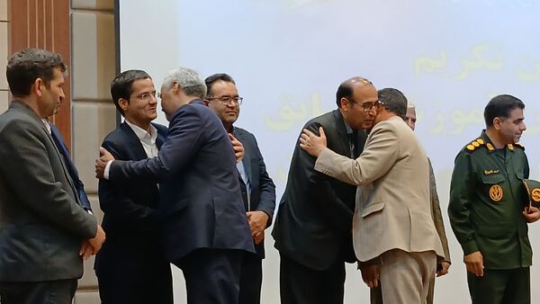 مراسم تکریم مدیر پیشین آموزش و پرورش شهرستان گناباد