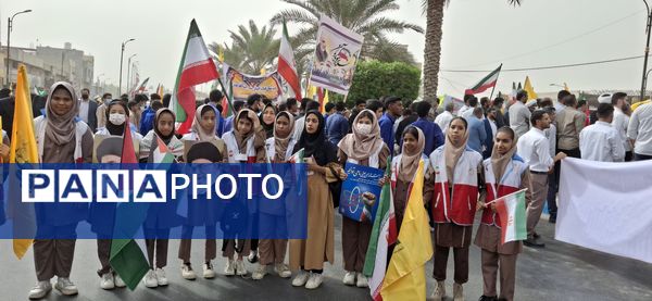 برگزاری راهپیمایی سیزدهم آبان ماه در بندرعباس